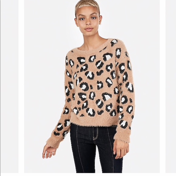 Express Sweaters - Leopard print sweater